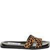 STEVE MADDEN WOMENS SLIDE SANDAL - LEOPARD